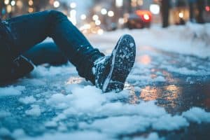 Icy Sidewalk Dangers and Liability If Injured